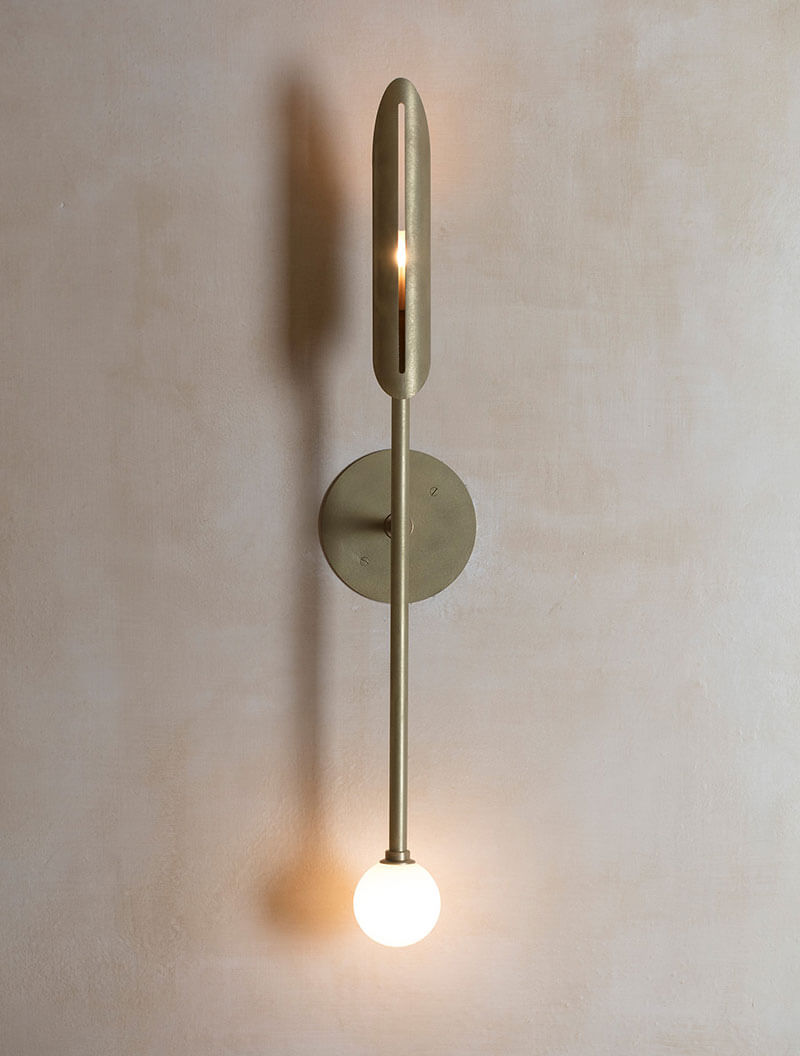 VOYAGER 11 ORB SCONCE par Allied Maker