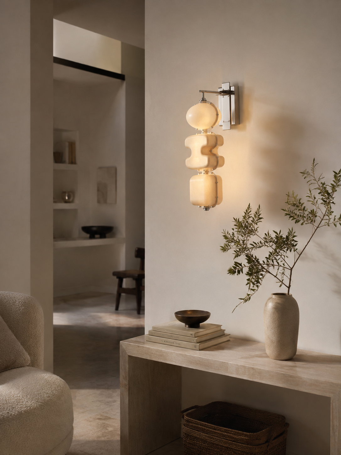LANTER STACK SCONCE - SHORT par Anna Karlin