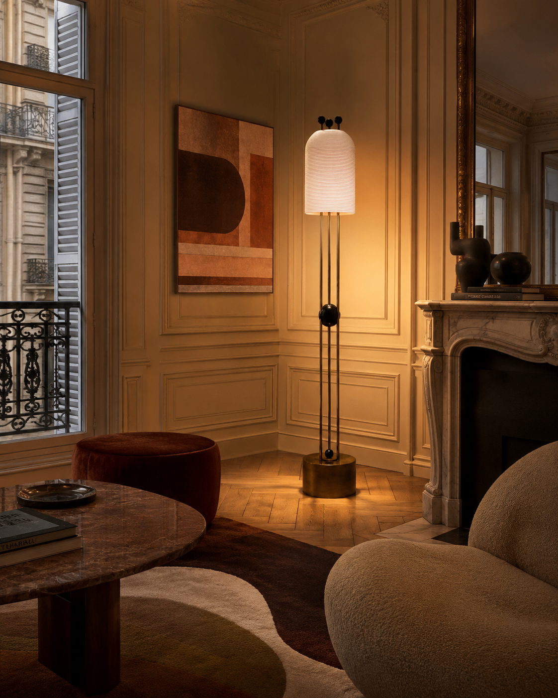 LANTERN FLOOR LAMP par Apparatus