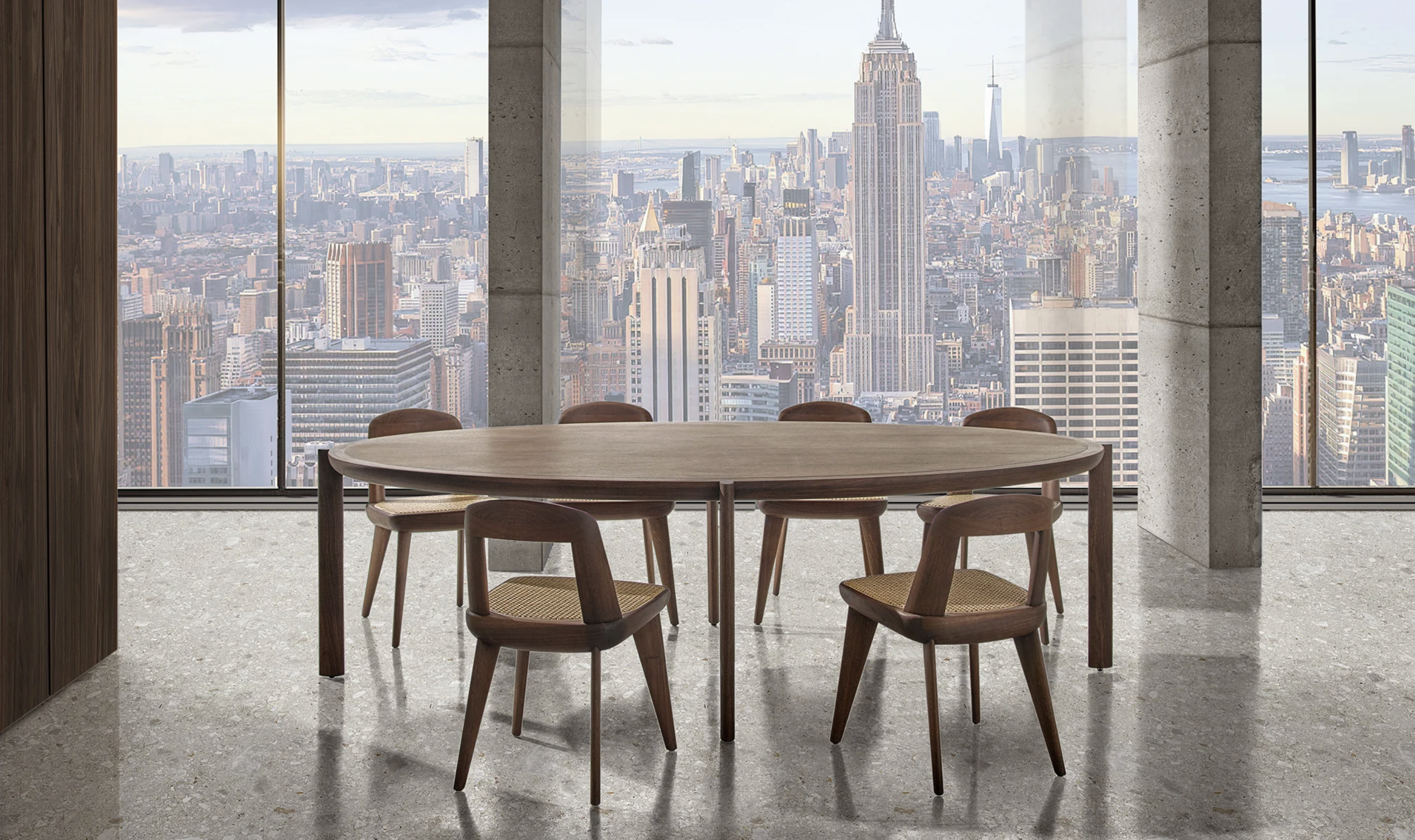 SPOKE ELLIPSE TABLE par BassamFellows