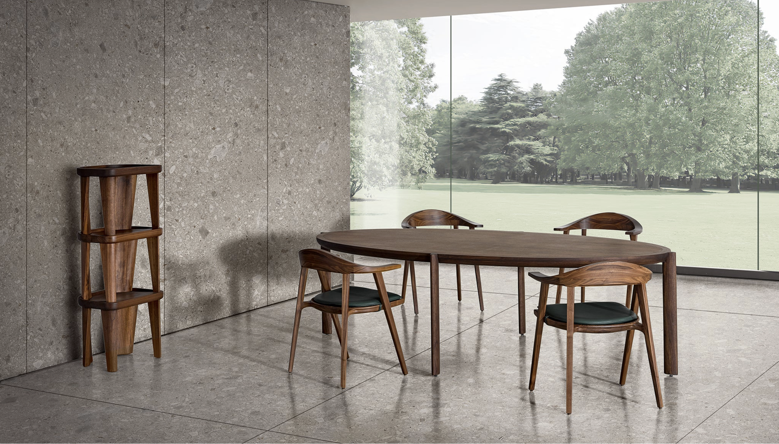 SPOKE ELLIPSE TABLE par BassamFellows