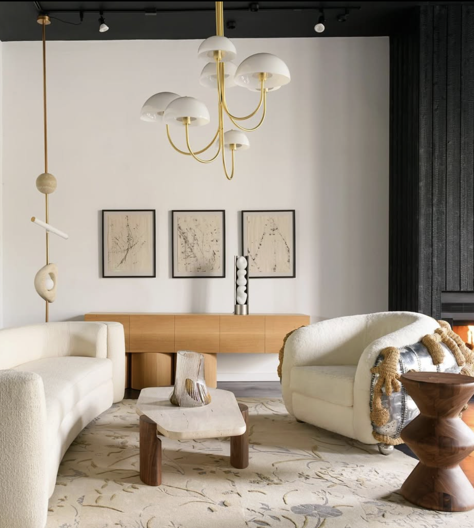 WILLA CHANDELIER - 7 LIGHT par Ben & Aja Blanc