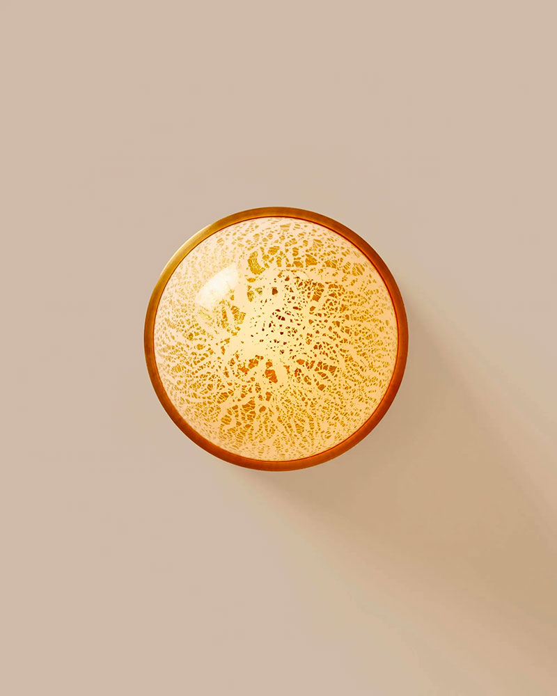 GOLD BALL SCONCE par Blue Green Works