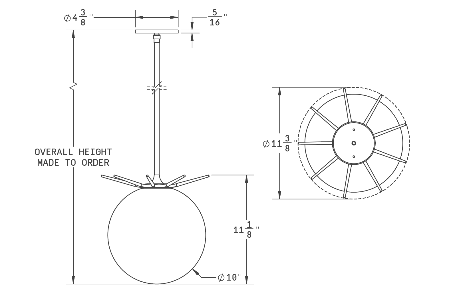SPIKE PENDANT par Blue Green Works