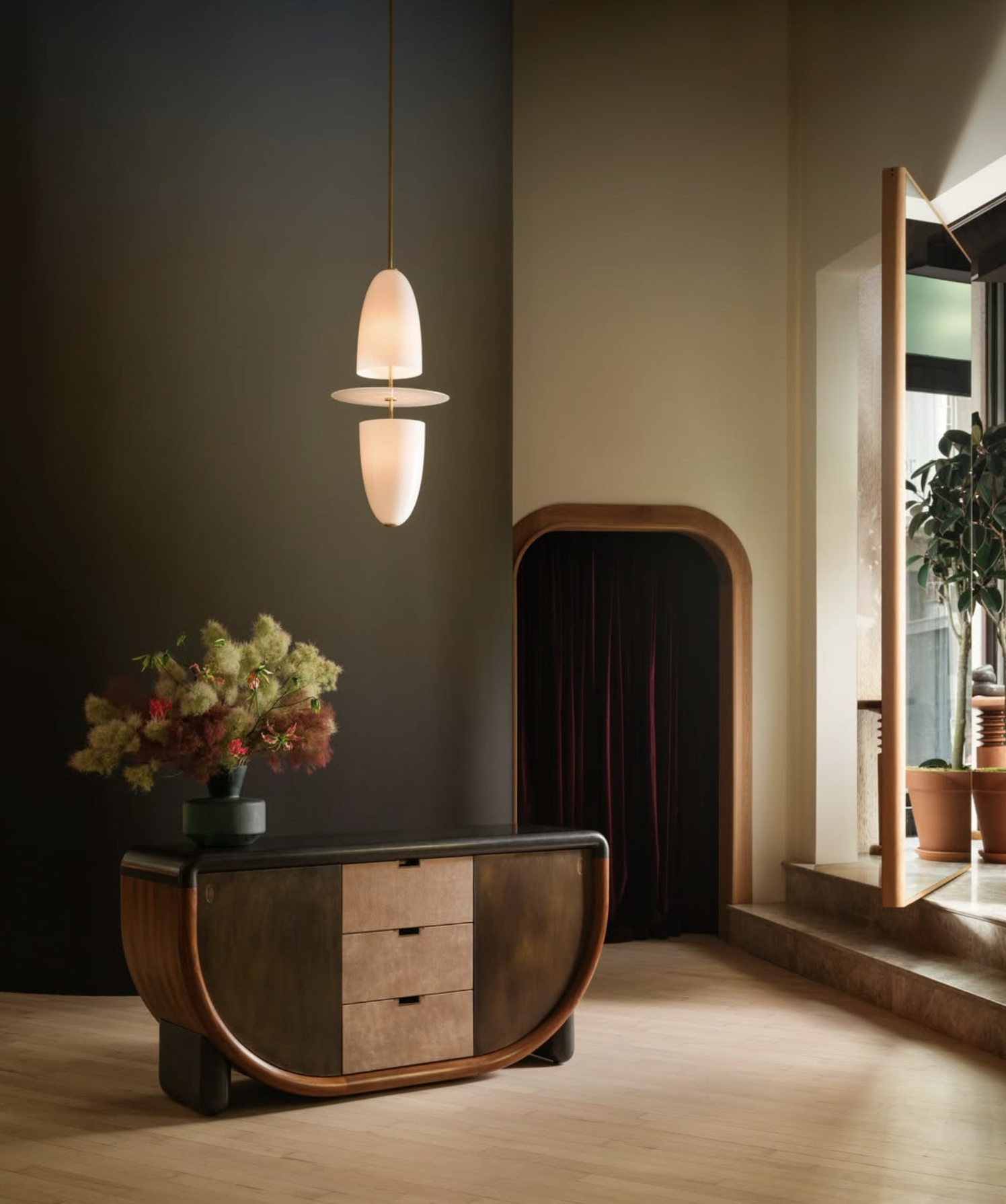 TROPHY DOUBLE PENDANT par Blue Green Works