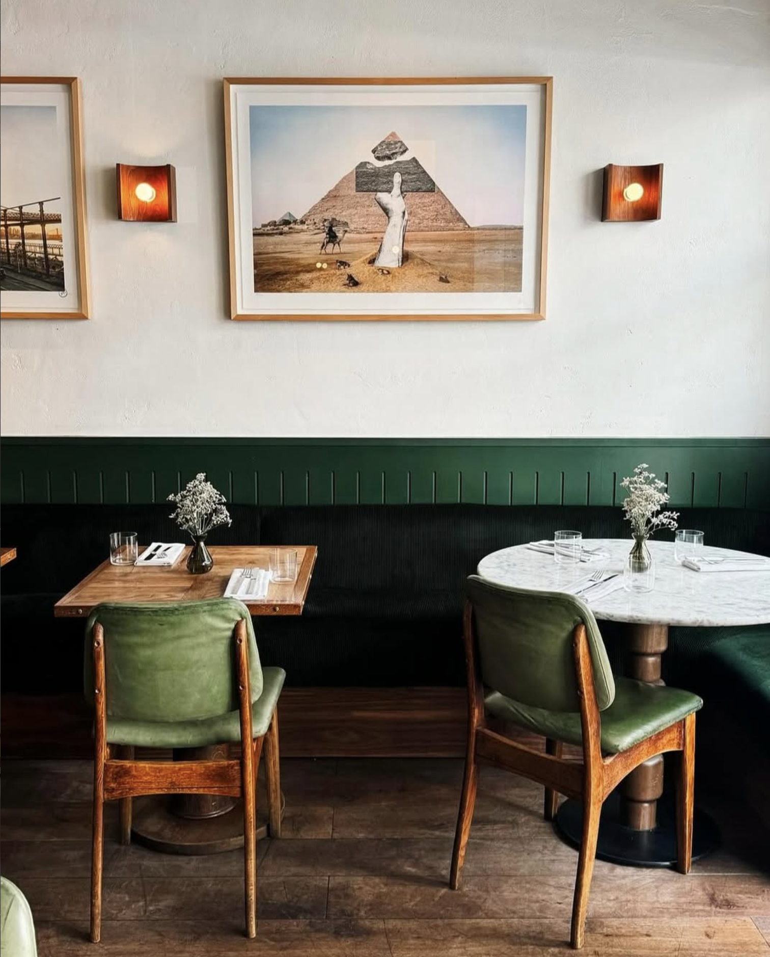 WOOD SCONCE HALF par Blue Green Works