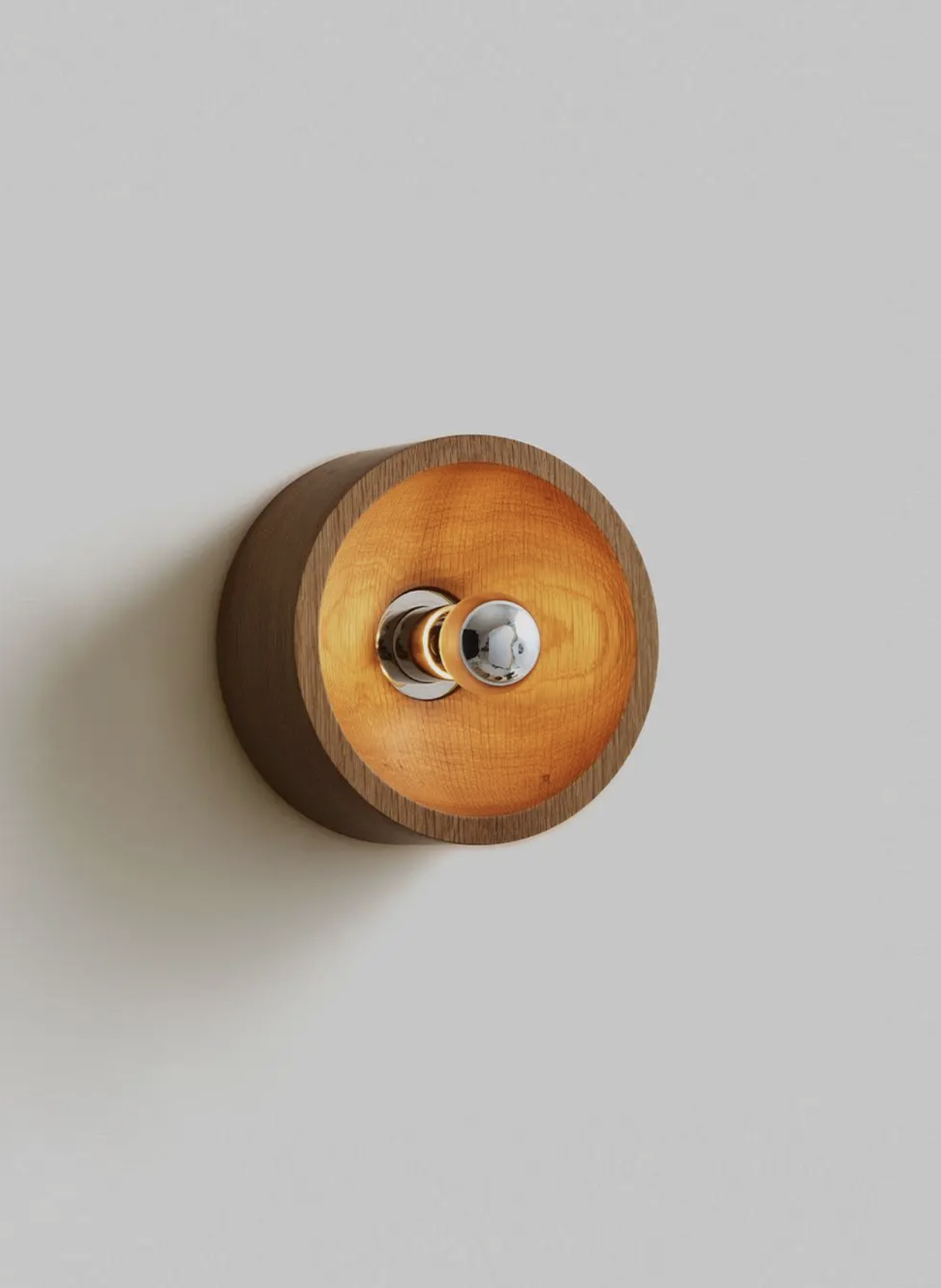 WOOD SCONCE ROUND par Blue Green Works