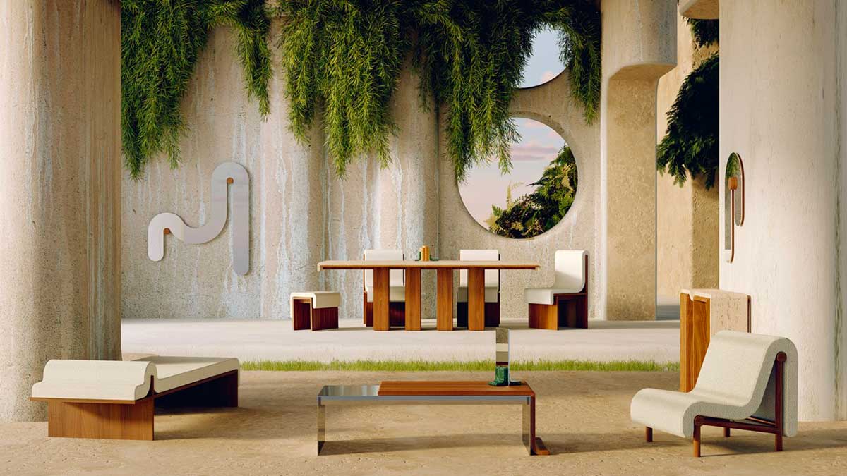 MELT TABLE MIRROR par Bower