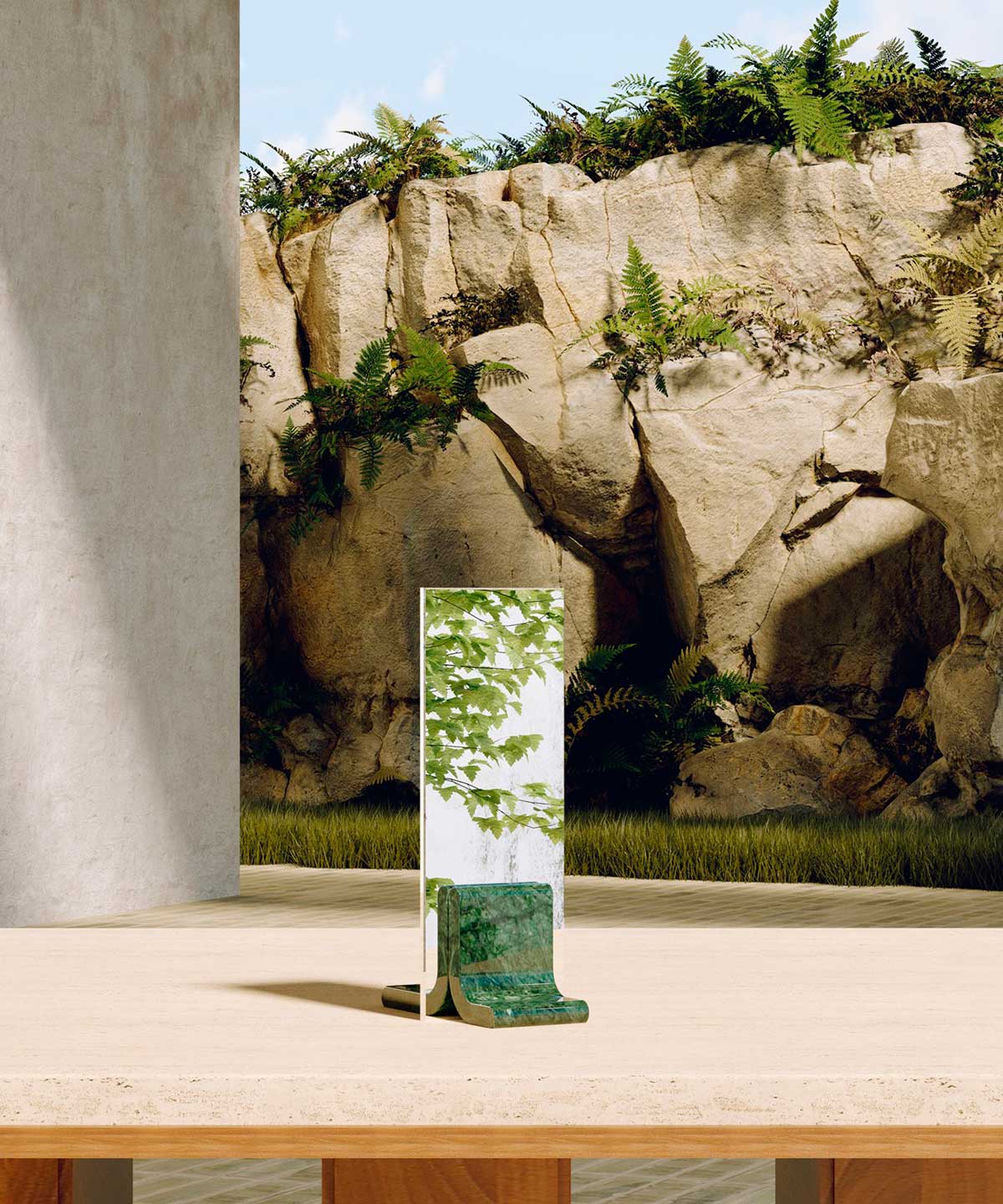 MELT TABLE MIRROR par Bower