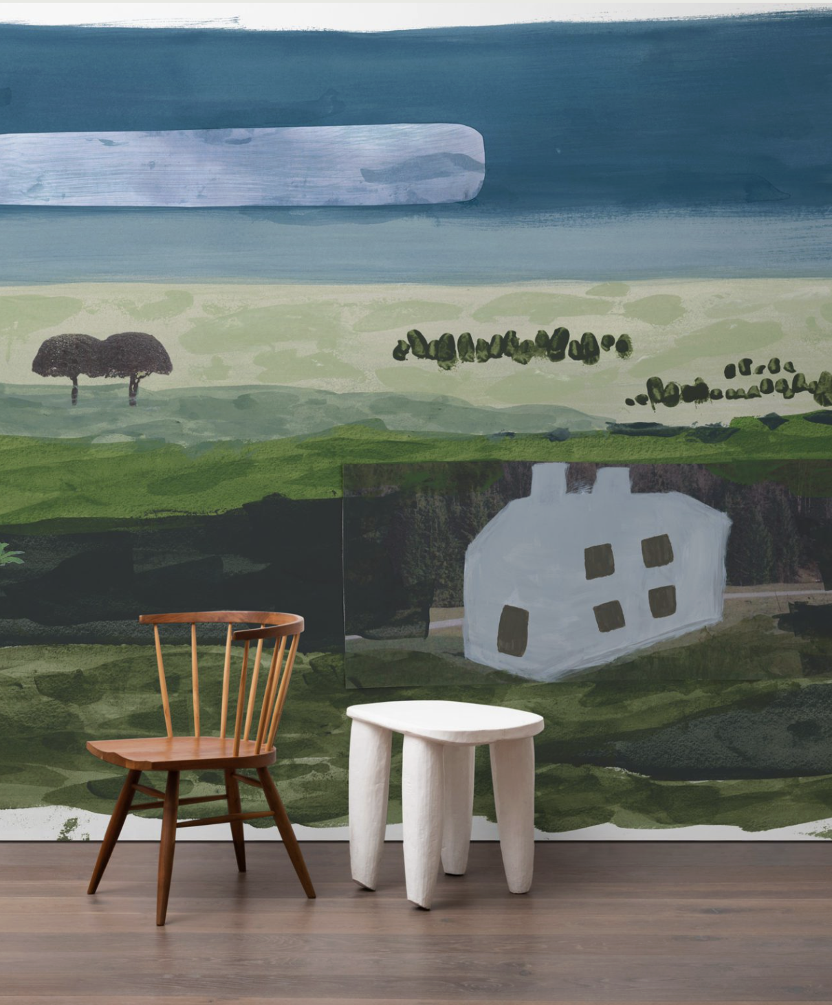 WOODLANDS FIELDS MOORS par Calico Wallpaper