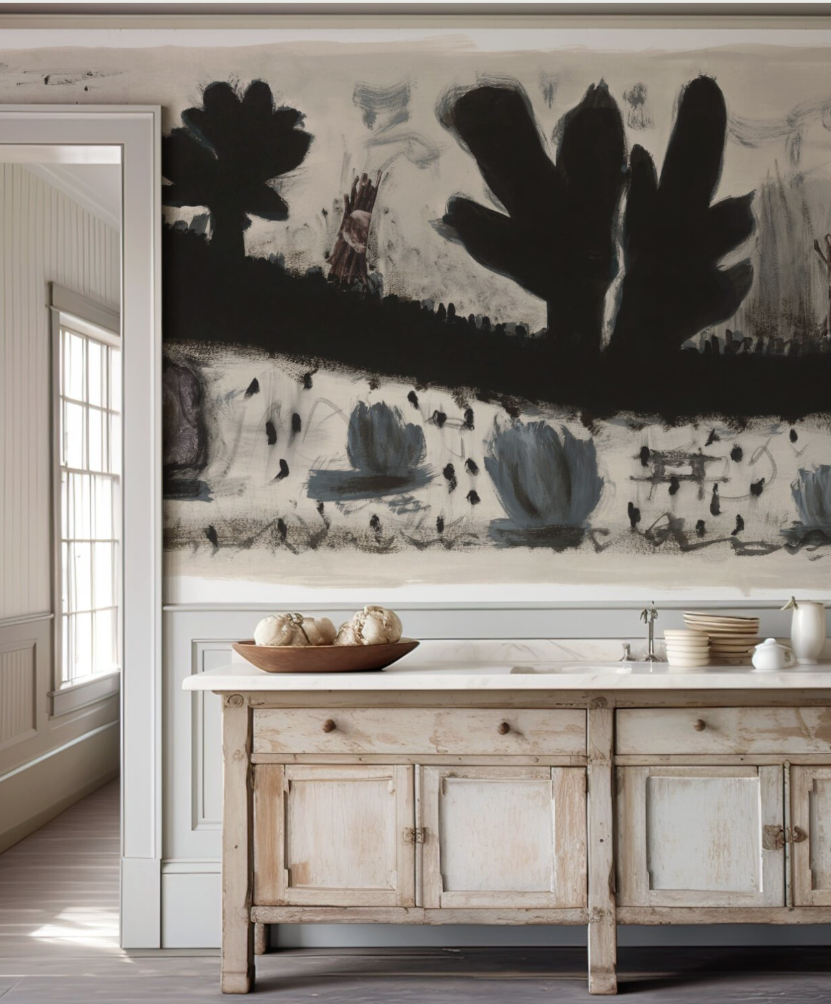 WOODLANDS FIELDS MOORS par Calico Wallpaper