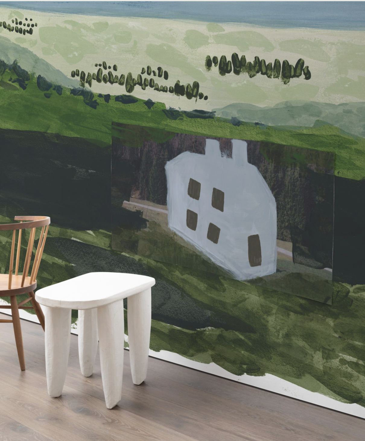 WOODLANDS FIELDS MOORS par Calico Wallpaper