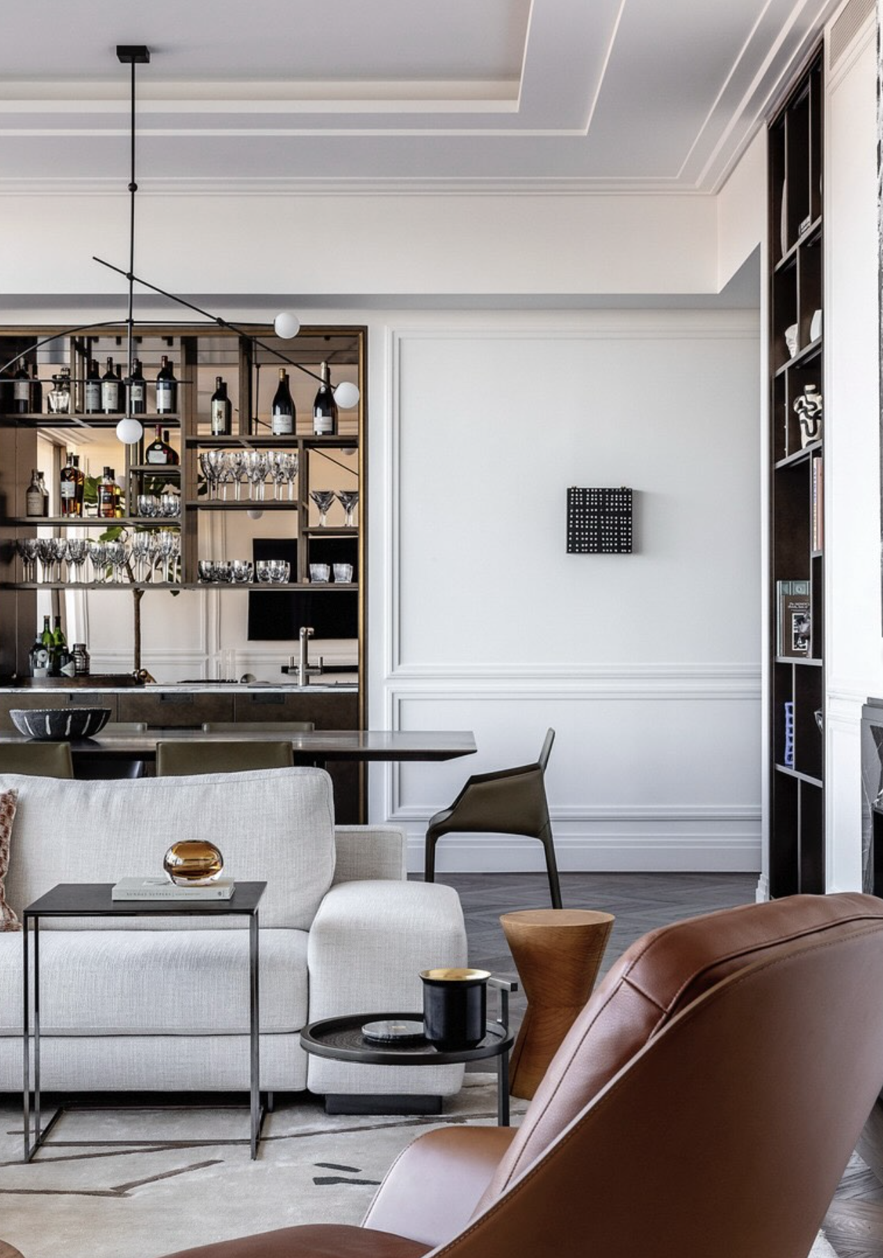 TEMPO 6 WIDE CHANDELIER par De Troupe