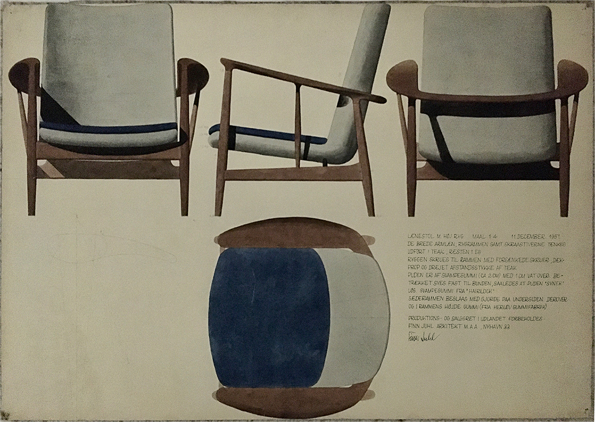 KETTELHUT CHAIR par Finn juhl