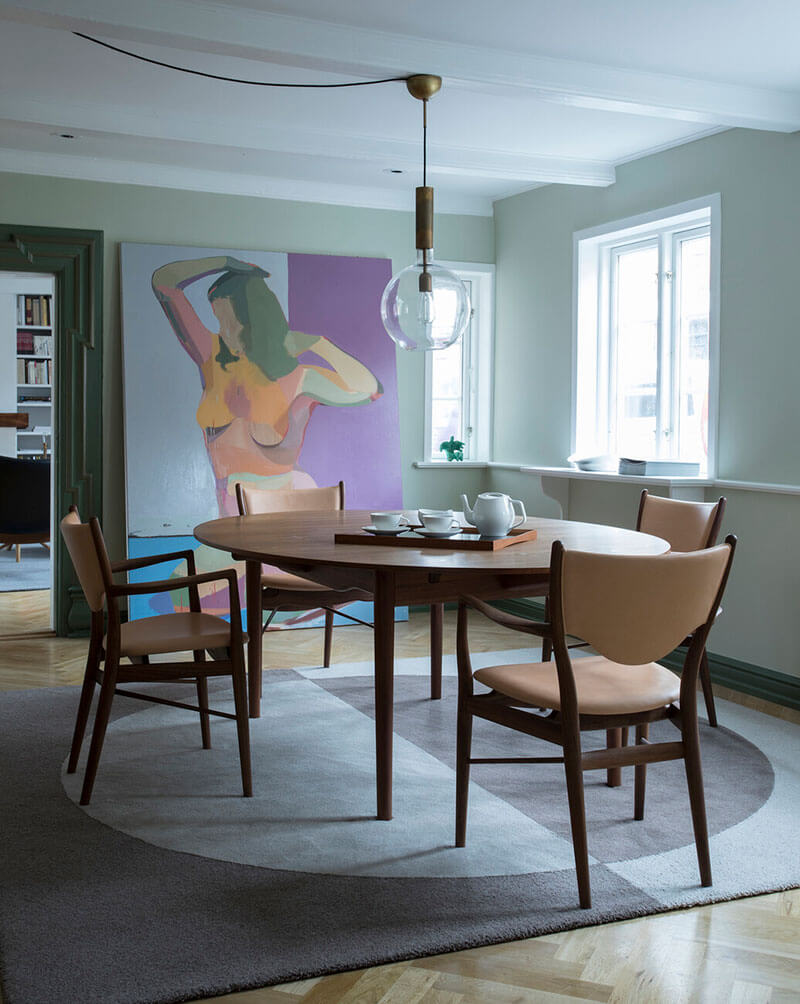 SILVER TABLE par Finn juhl