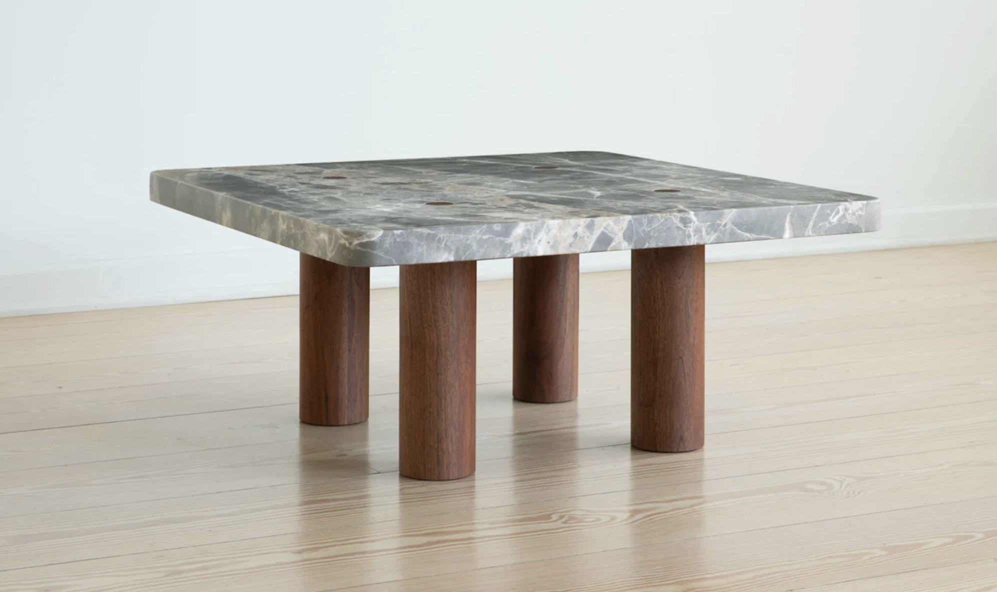 COLUMN COFFEE TABLE - SQUARE & RECTANGLE / STONE par Fort Standard