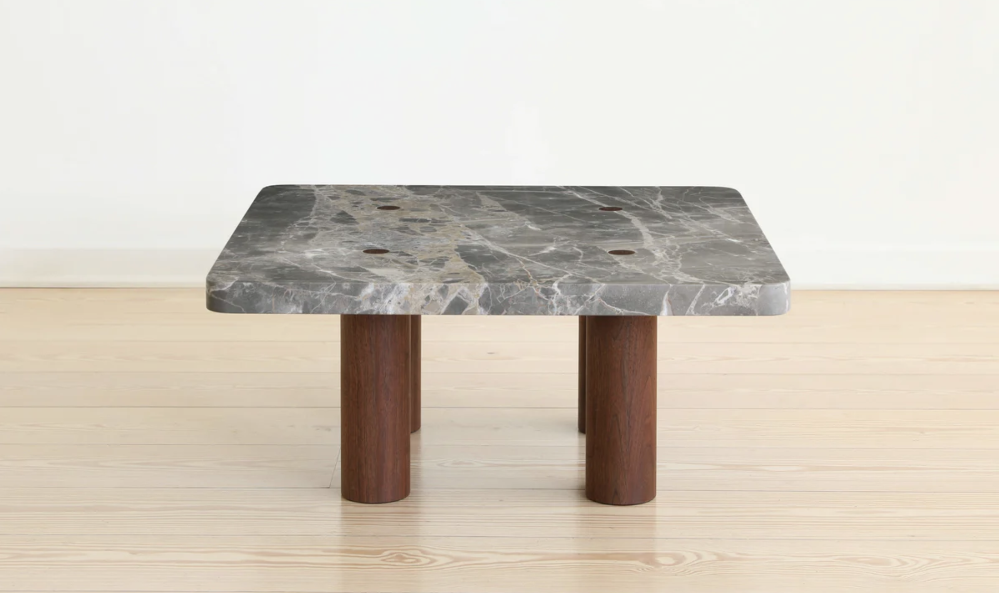 COLUMN COFFEE TABLE - SQUARE & RECTANGLE / STONE par Fort Standard
