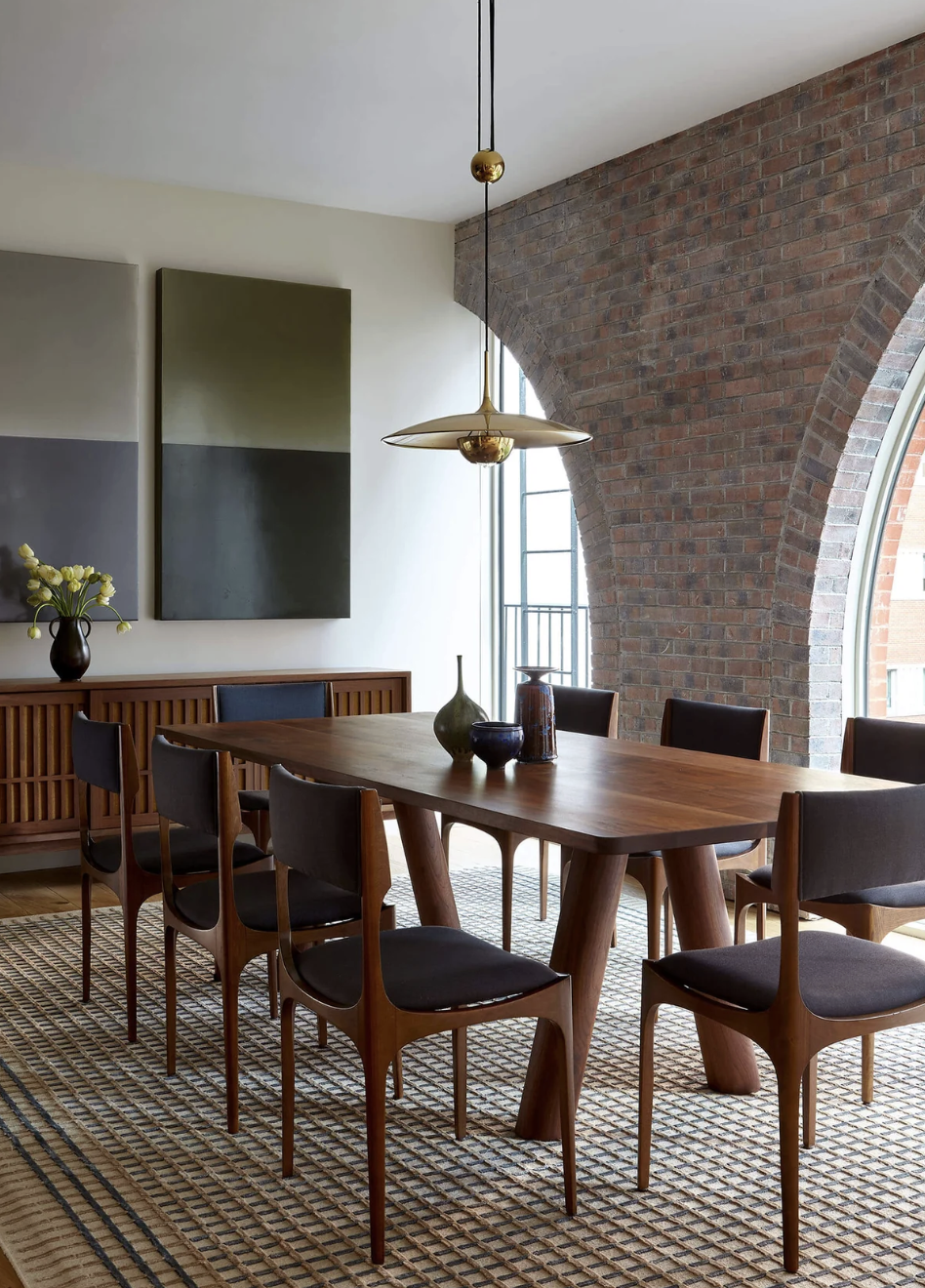 COLUMN DINING TABLE - ANGLED LEG par Fort Standard