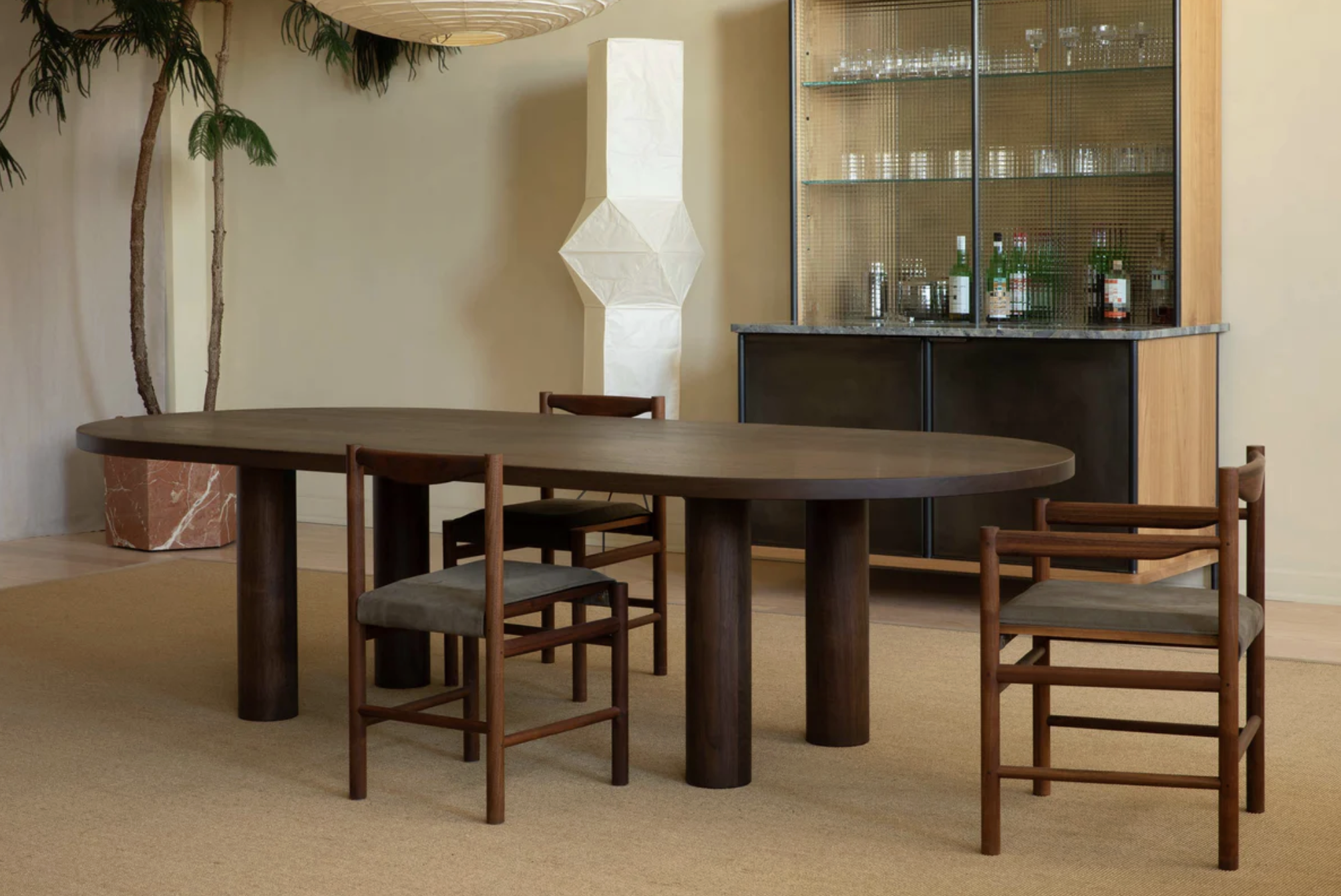 COLUMN DINING TABLE - CENTRAL LEG par Fort Standard