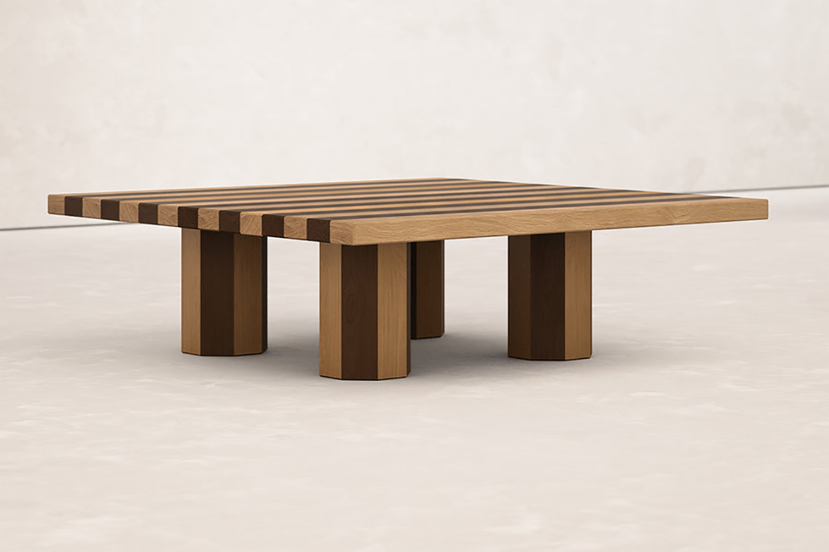 COOPERAGE COFFEE TABLE - SQUARE & RECTANGLE par Fort Standard