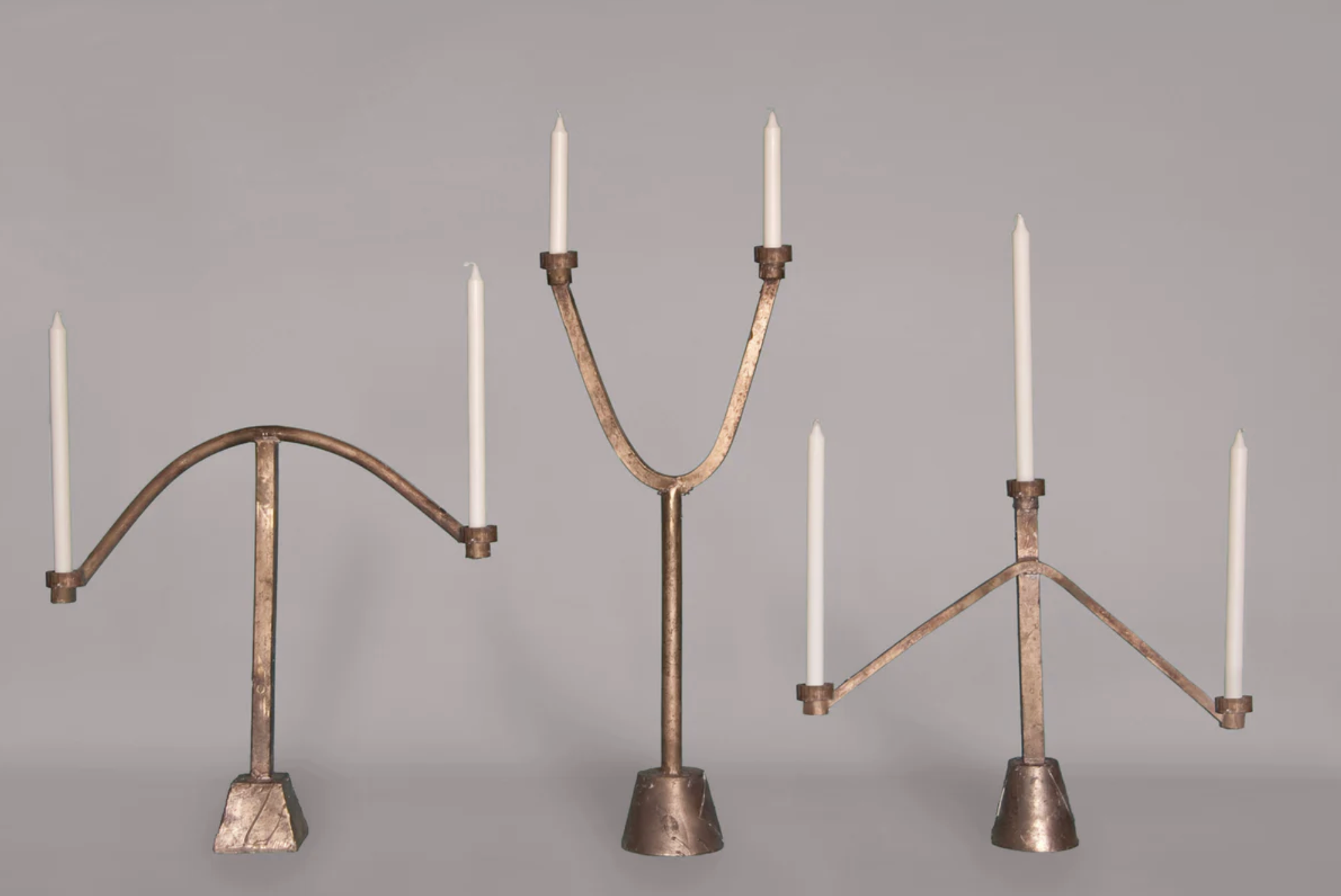 SPRUE CANDELABRA TWO/THREE CANDLE par Fort Standard