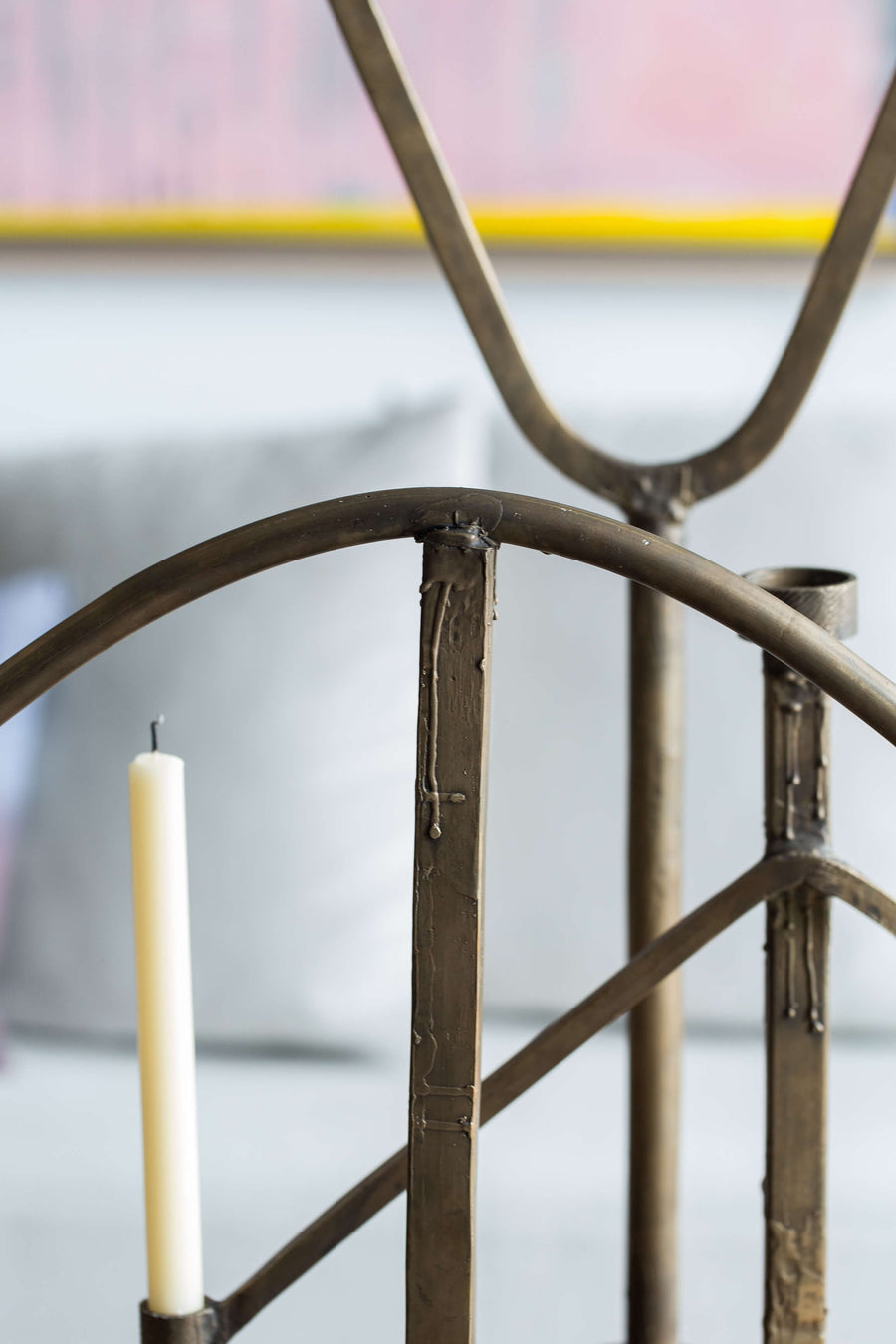 SPRUE CANDELABRA TWO/THREE CANDLE par Fort Standard
