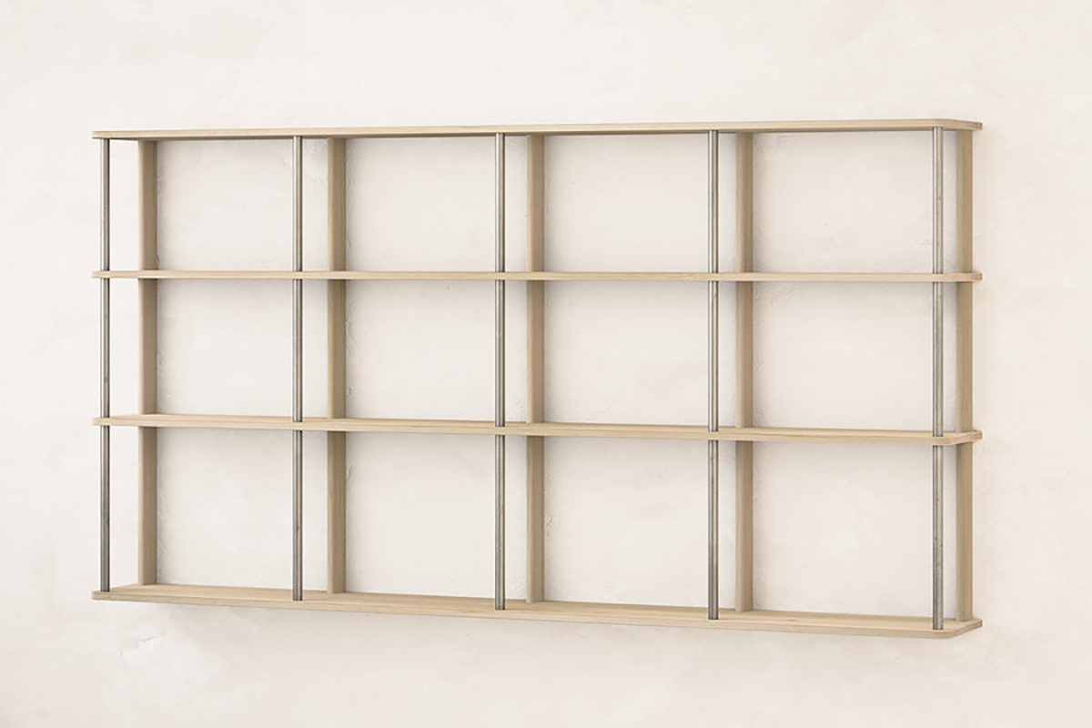 STRATA WALL SHELF - THREE ROWS par Fort Standard