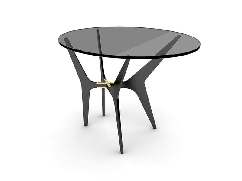 DEAN OVAL SIDE TABLE par Gabriel Scott