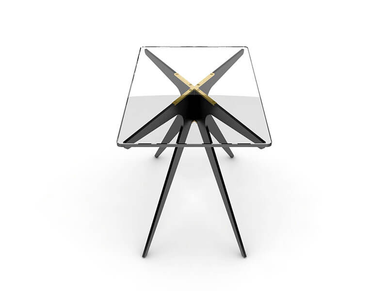 DEAN RECTANGULAR SIDE TABLE par Gabriel Scott