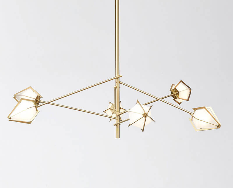 HARLOW LARGE SPOKE CHANDELIER par Gabriel Scott