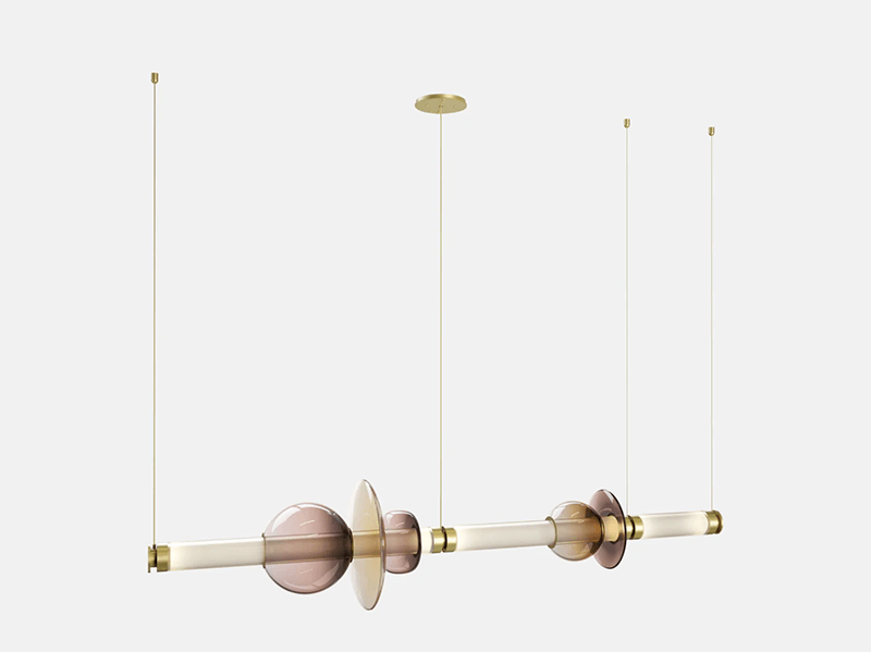 LUNA XL 1 TIER CHANDELIER par Gabriel Scott