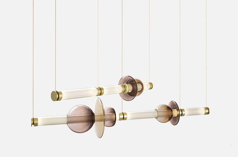 LUNA 2 TIER CHANDELIER par Gabriel Scott