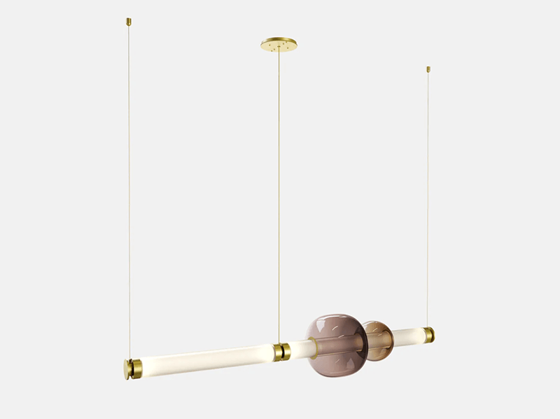 LUNA 1 TIER CHANDELIER par Gabriel Scott