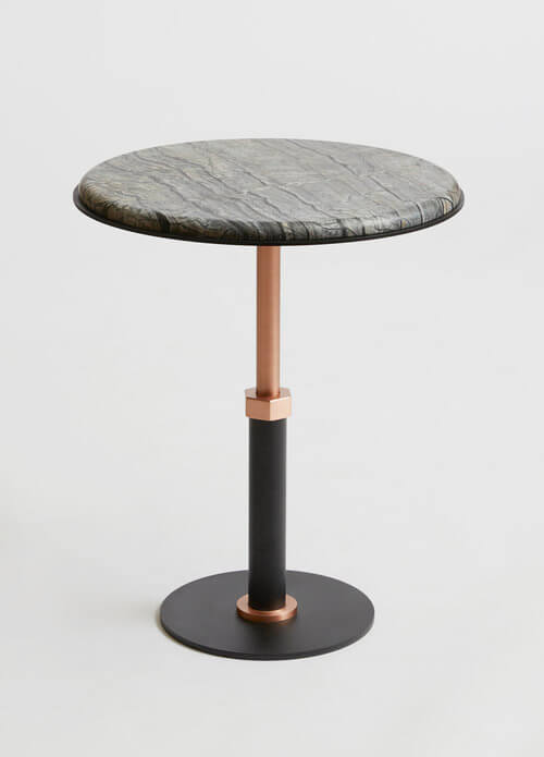 PEDESTAL  ROUND SIDE TABLE par Gabriel Scott