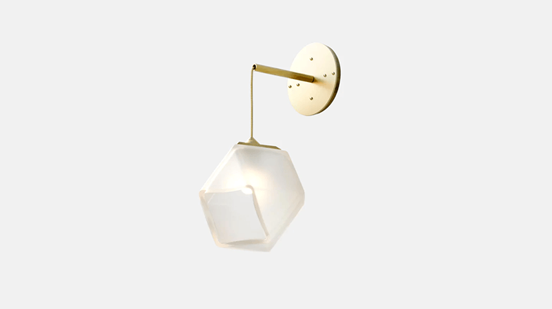 WELLES DOUBLE BLOWN GLASS HANGING SCONCE par Gabriel Scott