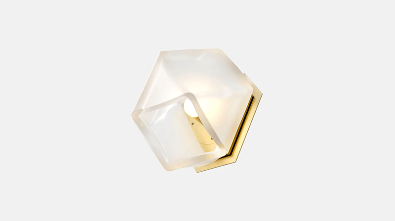 WELLES DOUBLE BLOWN GLASS SCONCE par Gabriel Scott