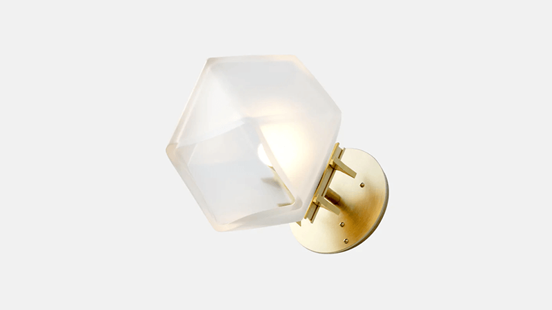 WELLES GLASS SINGLE WALL SCONCE par Gabriel Scott