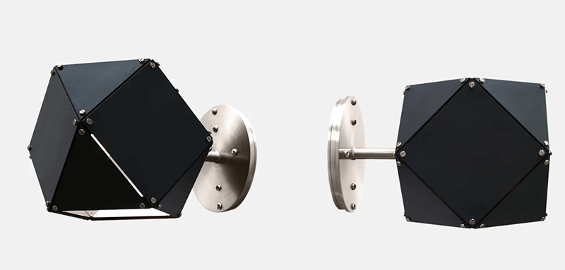 WELLES STEEL SINGLE HEAD SCONCE par Gabriel Scott