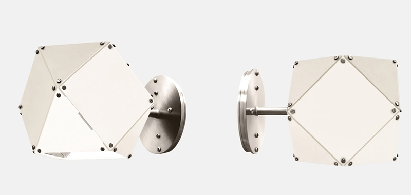 WELLES STEEL SINGLE HEAD SCONCE par Gabriel Scott