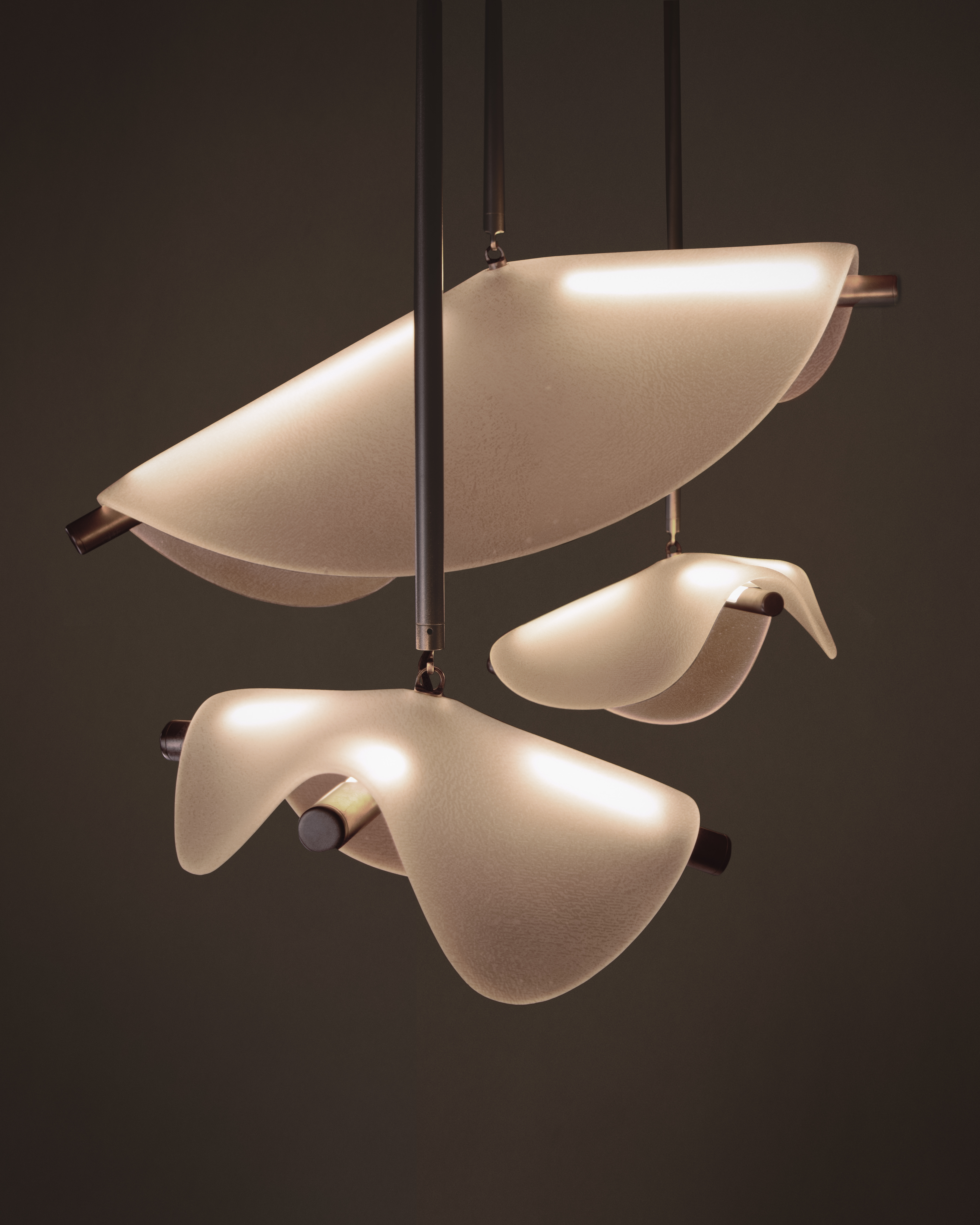 SLUMPED CHANDELIER par JOHN POMP