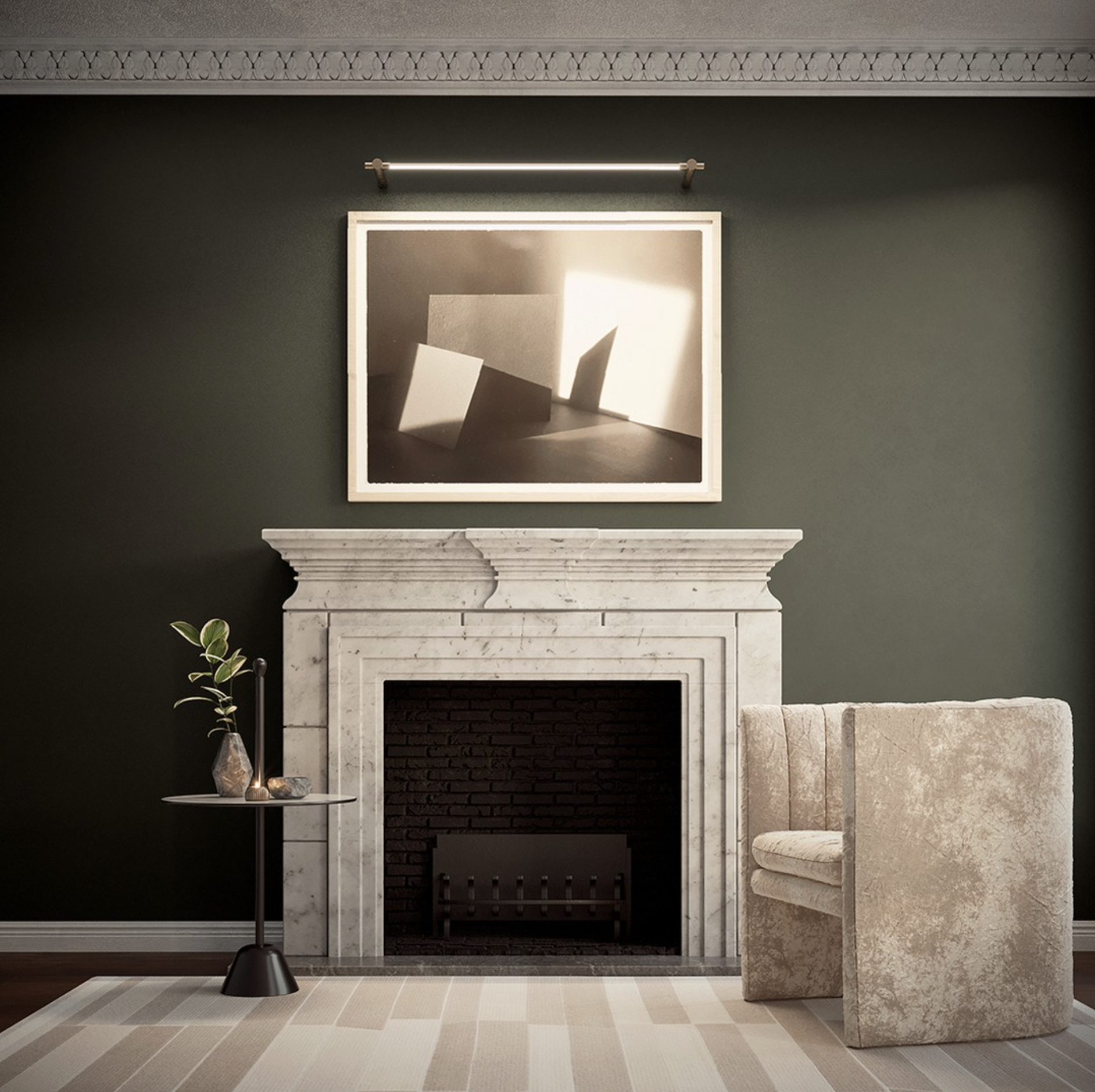 THIN SURFACE MOUNT PICTURE LIGHT par Juniper