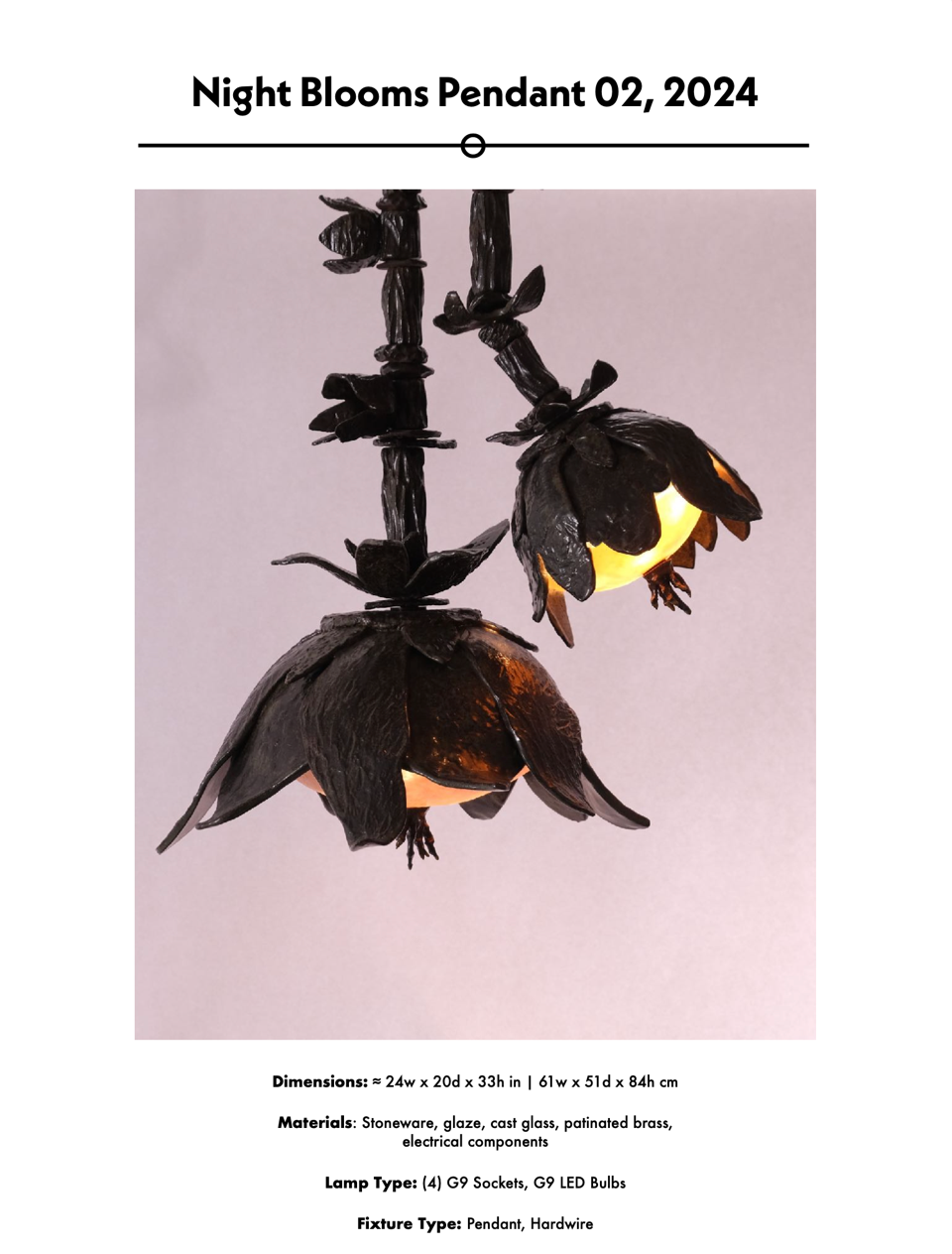 NIGHT BLOOMS PENDANT 02 par LGS STUDIO