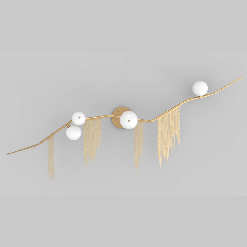GLOBE CHERRY BOMB FRINGE FLUSH MOUNT CBF.04.02 par Lindsey Adelman