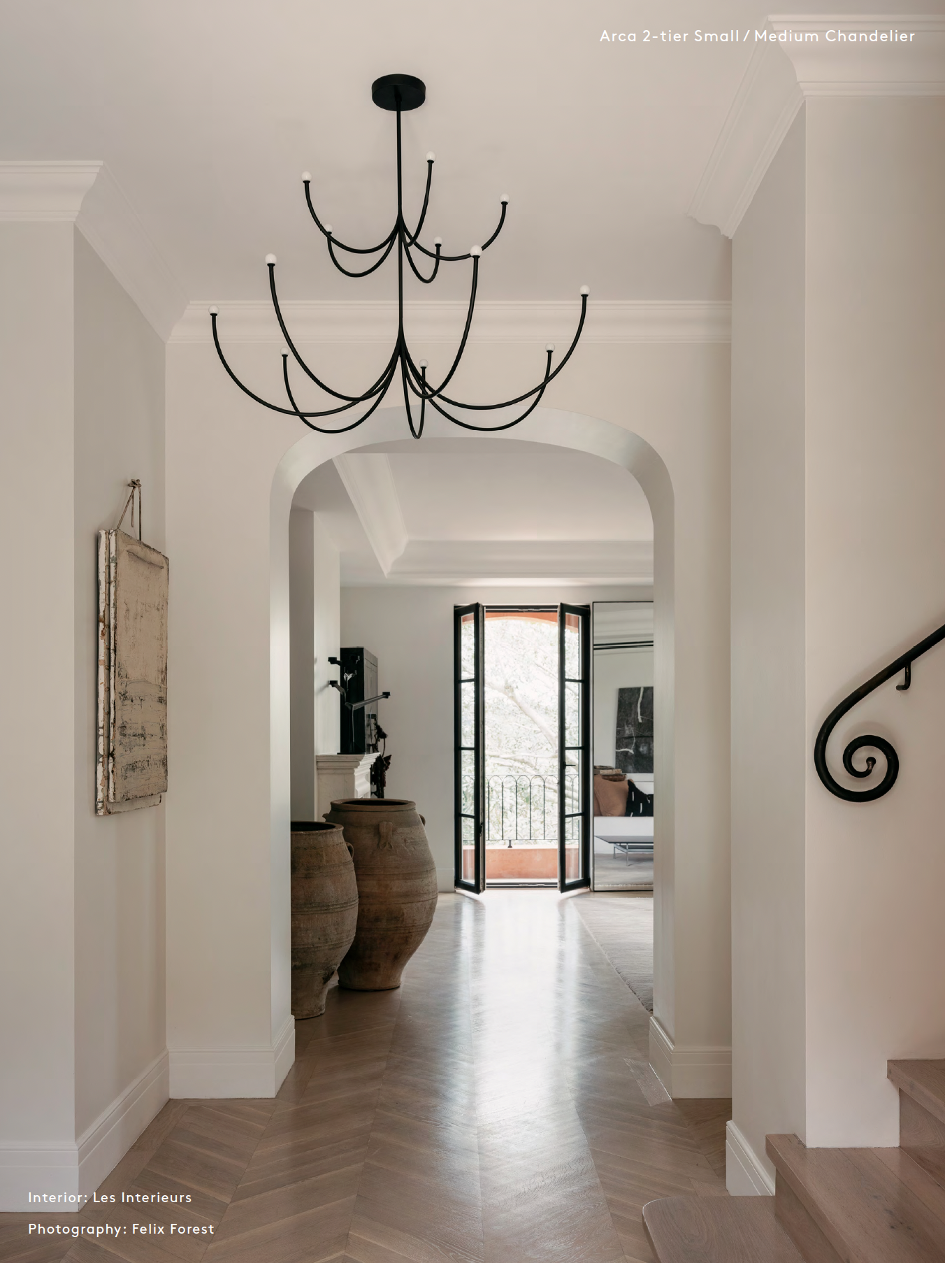 ARCA 2-TIER CHANDELIER  S/M par Matter Made