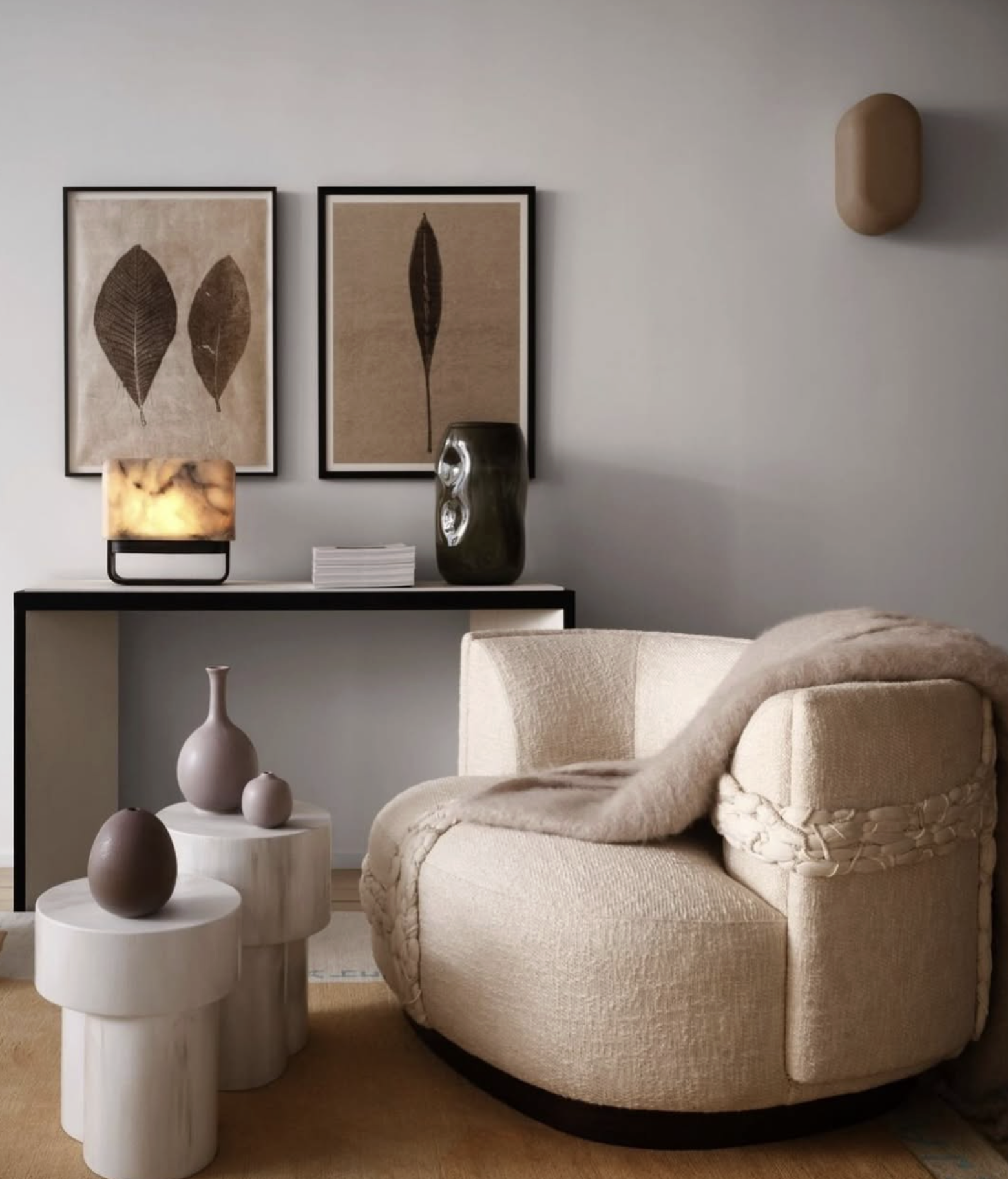 PUFFBALL WALL SCONCE par Matter Made