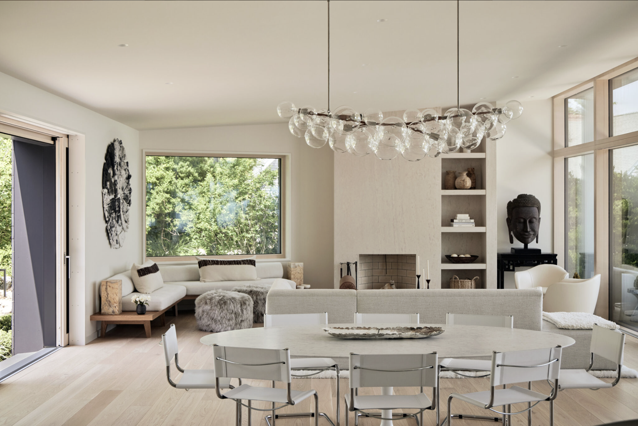 LONG BUBBLE CHANDELIER par Pelle