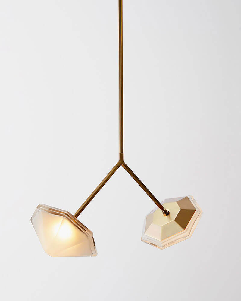 MYRIAD WISHBONE DOUBLE PENDANT par Gabriel Scott