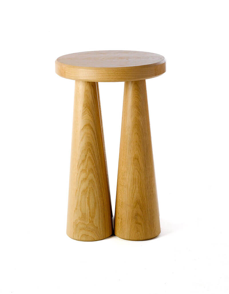 PILLAR SIDE TABLE par Ben & Aja Blanc