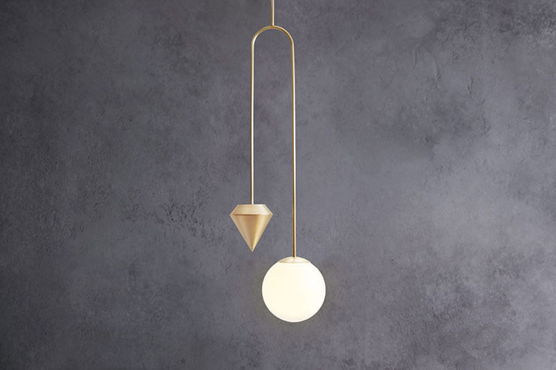 PLUMB PENDANT LIGHT SHORT par Anna Karlin