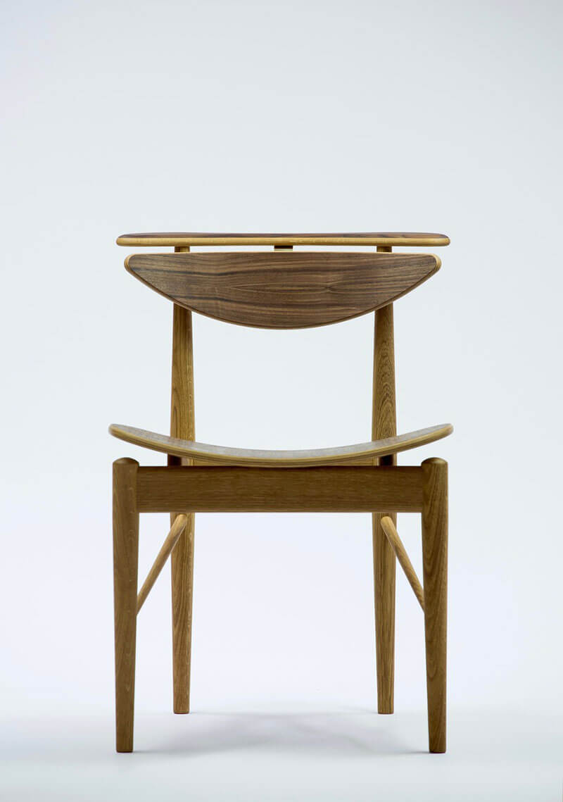 READING CHAIR - VENEER SEAT par Finn juhl